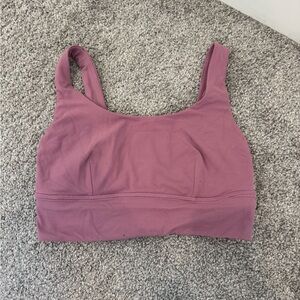 Pink (velvet dust) lulu lemon sports bra